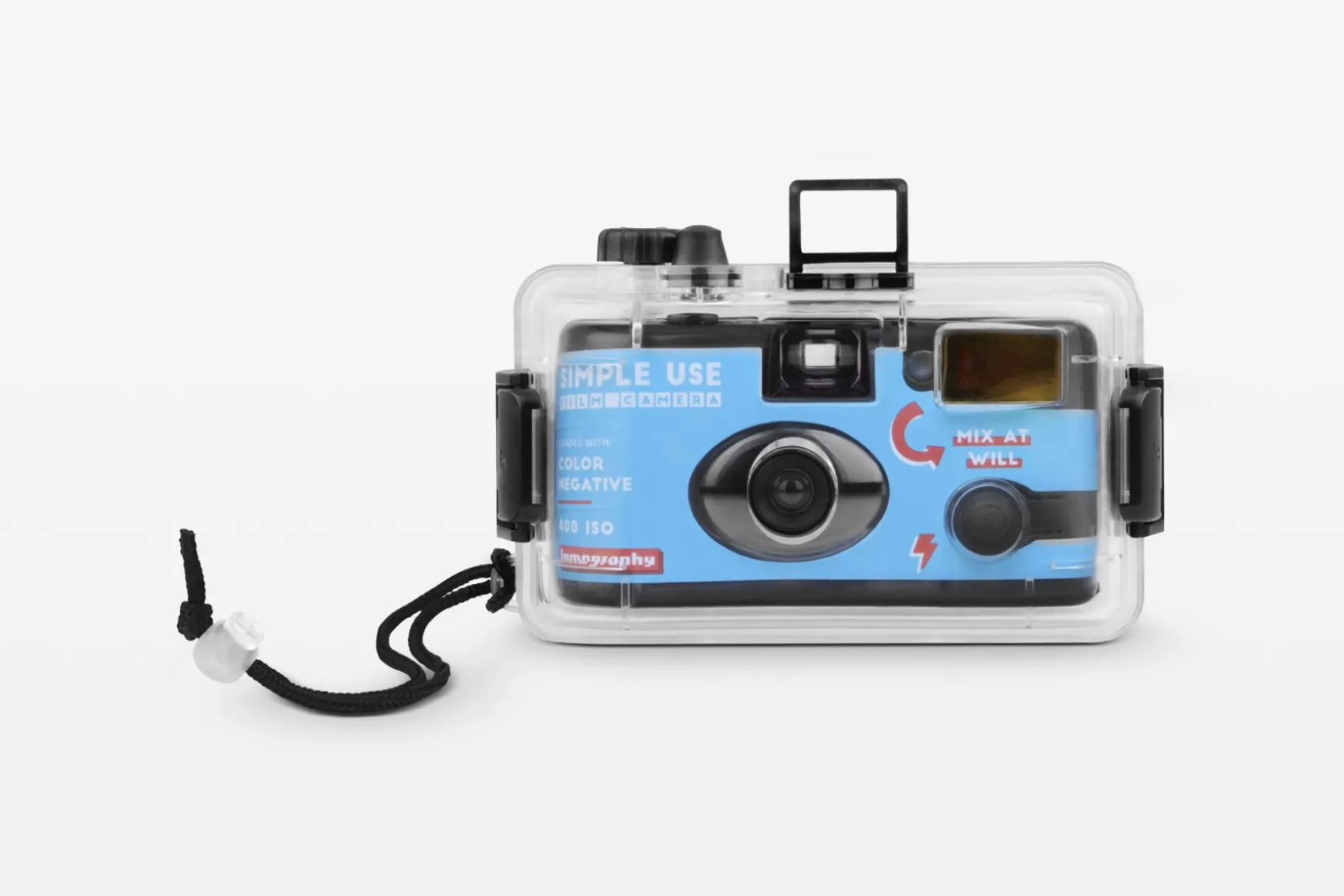 Lomography Simple Use>Analogue Aqua Reloadable Camera & Underwater Case Color Negative 400