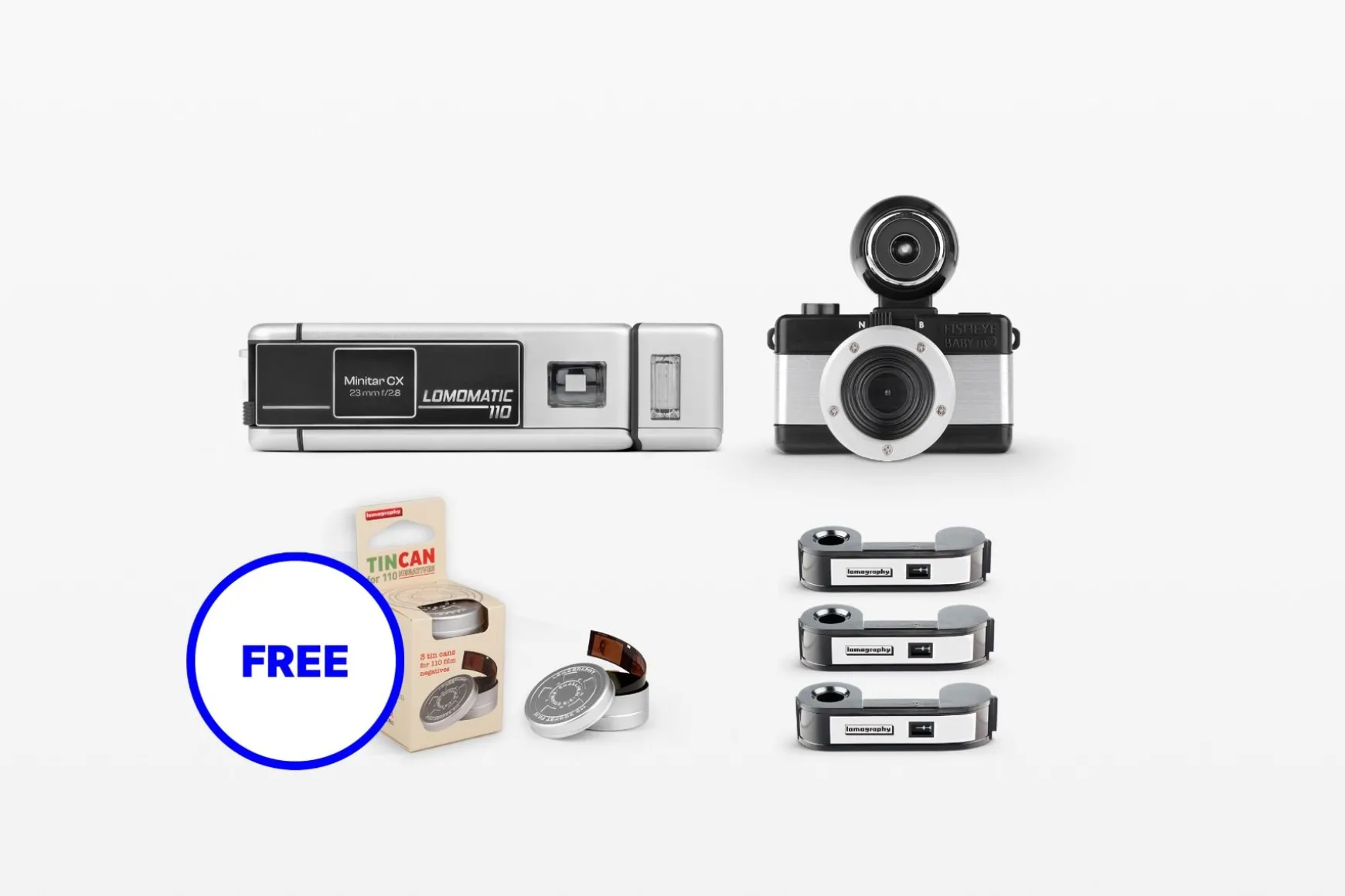 Lomography Lomomatic 110 | 110 Cameras>110 Cameras Lovebug Bundle
