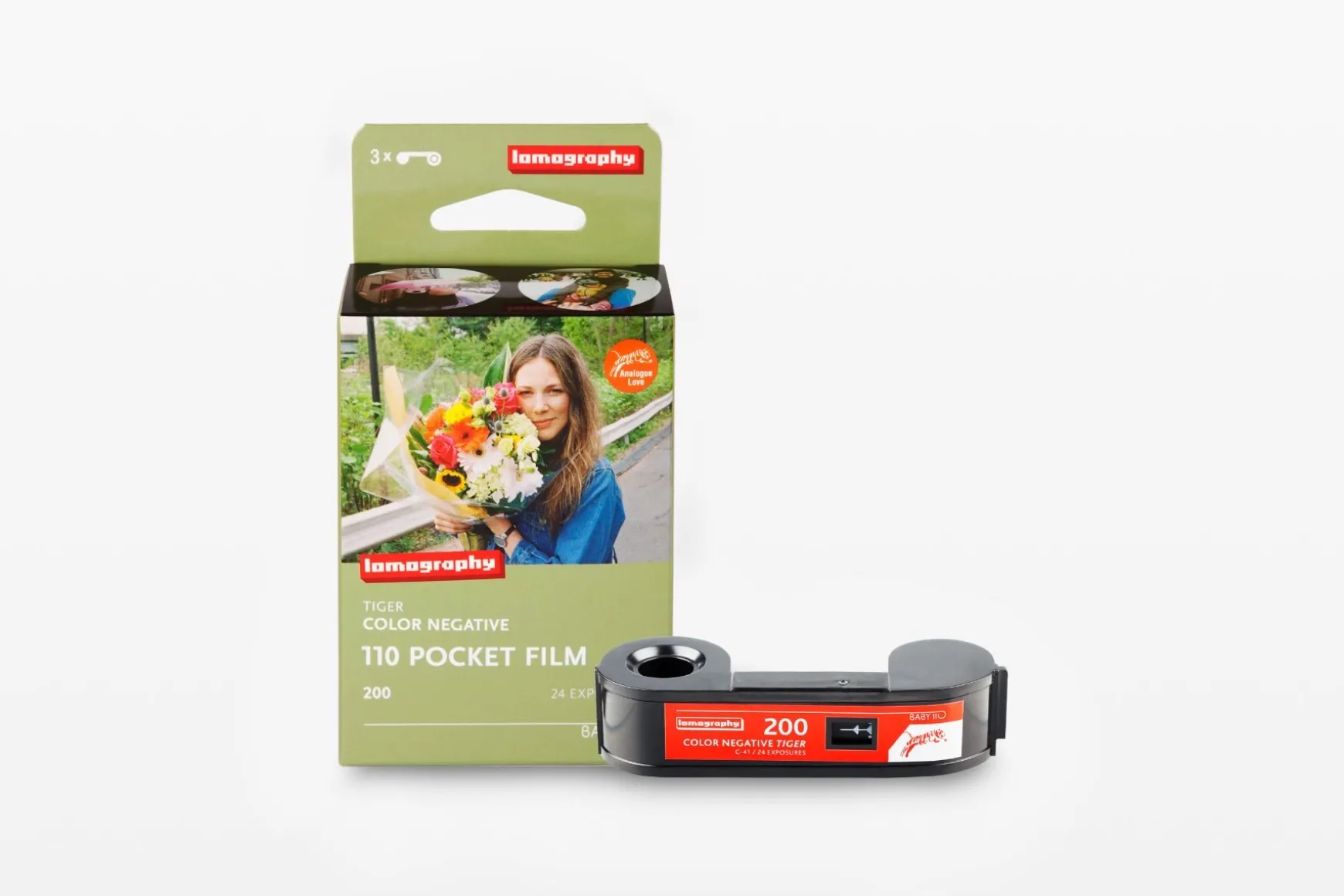 Lomography 110 Film | Lomomatic 110>Color Tiger 110 ISO 200 – Pack of 3