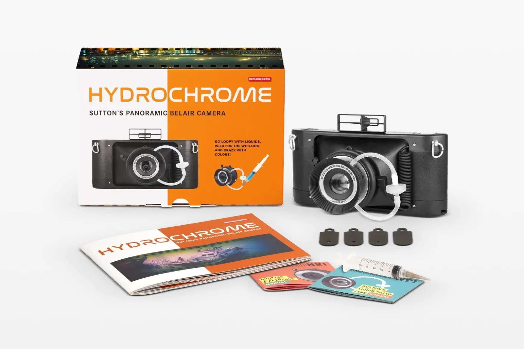 Lomography Experimental>HydroChrome Sutton’s Panoramic Belair Camera