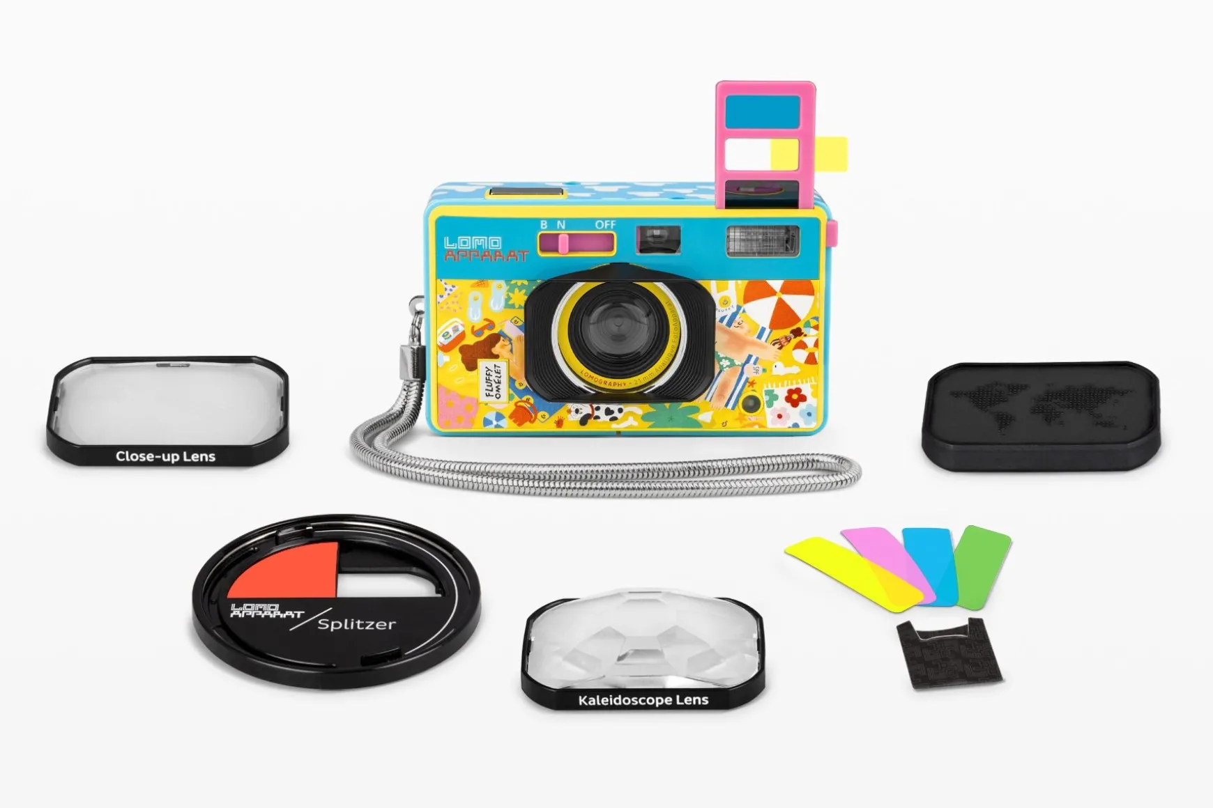Lomography Experimental | Lomoapparat>LomoApparat 21 mm Wide-angle Camera Fluffy Omelet Edition