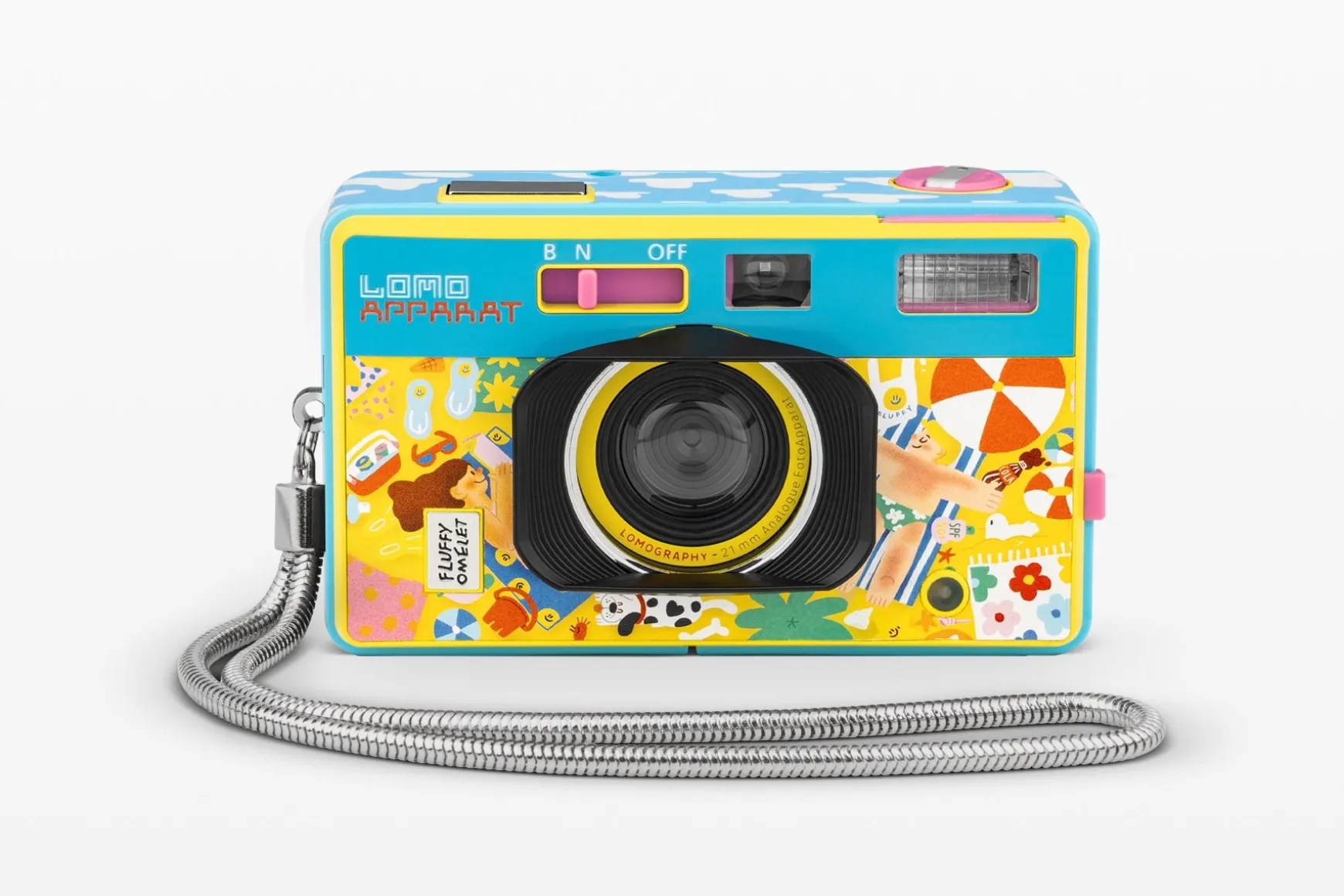 Lomography Experimental | Lomoapparat>LomoApparat 21 mm Wide-angle Camera Fluffy Omelet Edition
