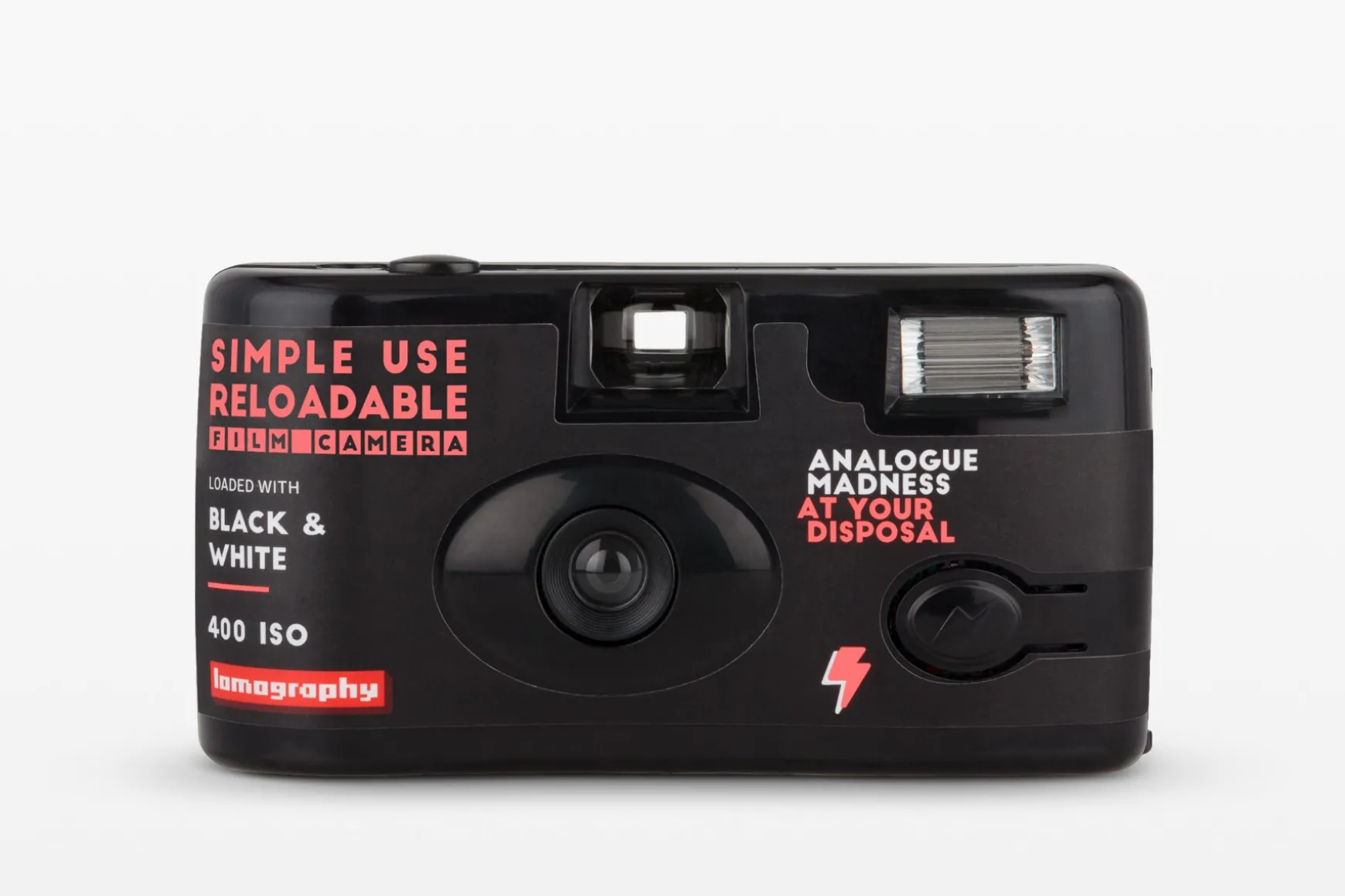 Lomography Simple Use>Simple Use Reloadable Film Camera Black & White